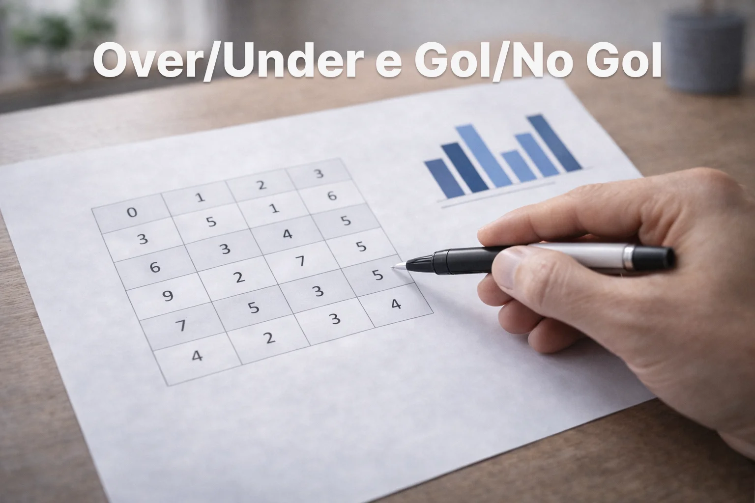 Tabella statistica con dati sui gol delle partite